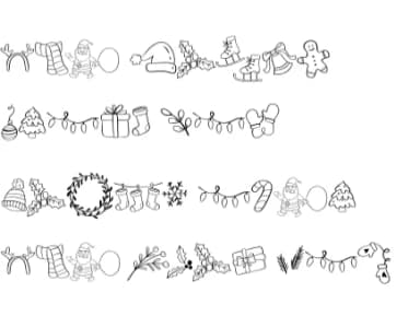 Winter Christmas by Sirinart — Dingbats Font — thumbnail 8