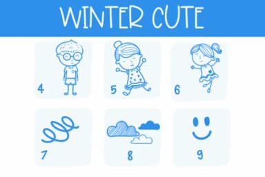 Winter Cute by Sirinart — Dingbats Font — thumbnail 4
