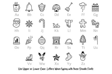 Winter Doodle by digitalplannerland — Dingbats Font — thumbnail 2