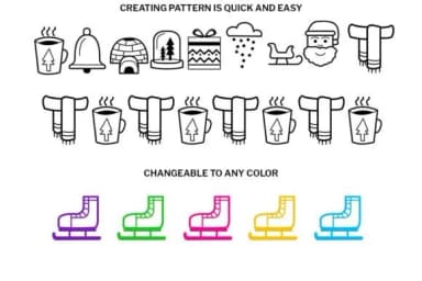 Winter Doodle by digitalplannerland — Dingbats Font — thumbnail 3