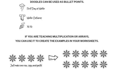 Winter Doodle by digitalplannerland — Dingbats Font — thumbnail 7
