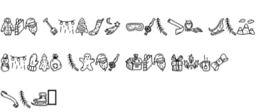 Winter Doodle by CrafterFonts — Dingbats Font — thumbnail 5
