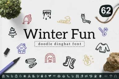 Winter Fun by YandiDesigns — Dingbats Font — thumbnail 1
