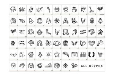 Winter Fun by YandiDesigns — Dingbats Font — thumbnail 2