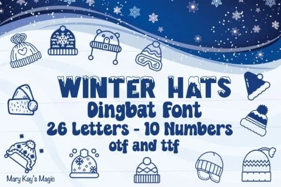 Winter Hat by Mary Kay's Magic — Dingbats Font