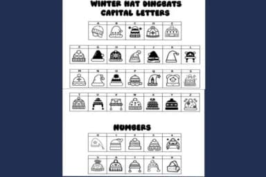 Winter Hat by Mary Kay's Magic — Dingbats Font — thumbnail 2