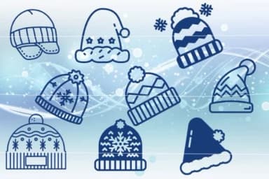 Winter Hat by Mary Kay's Magic — Dingbats Font — thumbnail 3