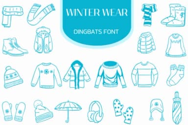 Winter Wear by Heartcraft Atelier — Dingbats Font — thumbnail 1