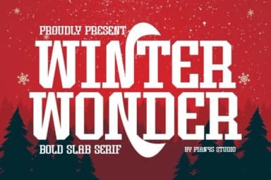Winter Wonder by Pian45 — Slab Serif Font — thumbnail 1