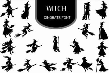 Witch by Heartcraft Atelier — Dingbats Font — thumbnail 1