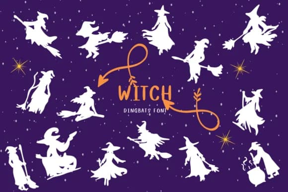 Witch by CHANOK — Dingbats Font