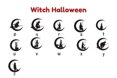 Witch Halloween by Nun Sukhwan — Dingbats Font — thumbnail 8