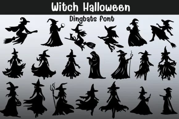 Witch Halloween by Sontaya — Dingbats Font