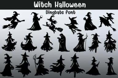 Witch Halloween by Sontaya — Dingbats Font — thumbnail 1