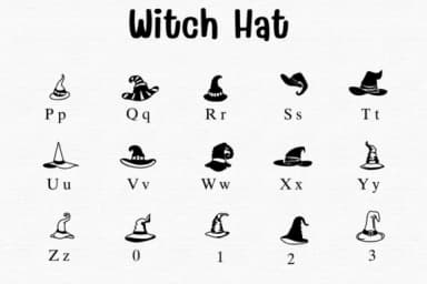 Witch Hat by Sontaya — Dingbats Font — thumbnail 3