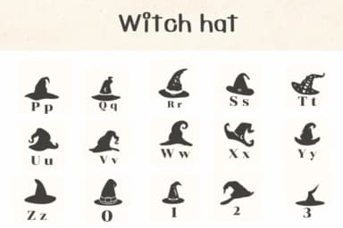Witch Hat by Ketsarin — Dingbats Font — thumbnail 3