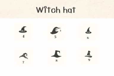 Witch Hat by Ketsarin — Dingbats Font — thumbnail 4