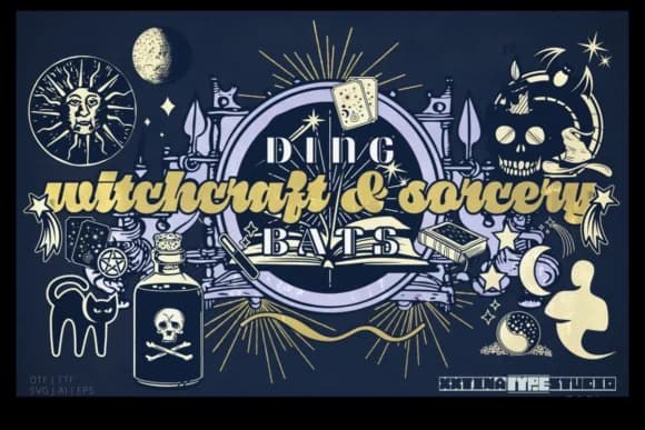 Witchcraft &amp; Sorcery by The Tenacious Type Studio — Dingbats Font