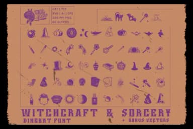 Witchcraft &amp; Sorcery by The Tenacious Type Studio — Dingbats Font — thumbnail 2