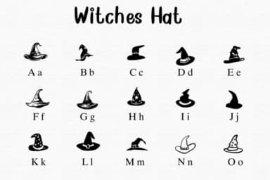 Witches Hat by Nongyao — Dingbats Font — thumbnail 2