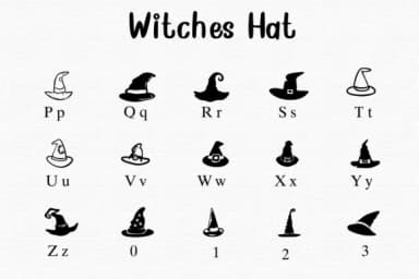 Witches Hat by Nongyao — Dingbats Font — thumbnail 3