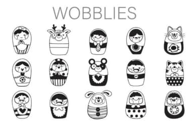 Wobblies Dingbats by Illustration Ink — Dingbats Font — thumbnail 1