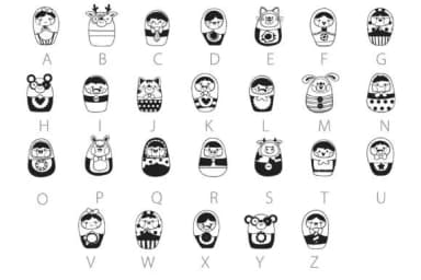 Wobblies Dingbats by Illustration Ink — Dingbats Font — thumbnail 2
