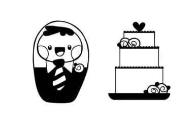 Wobblies Wedding Dingbats by Illustration Ink — Dingbats Font — thumbnail 5