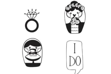 Wobblies Wedding Dingbats by Illustration Ink — Dingbats Font — thumbnail 6
