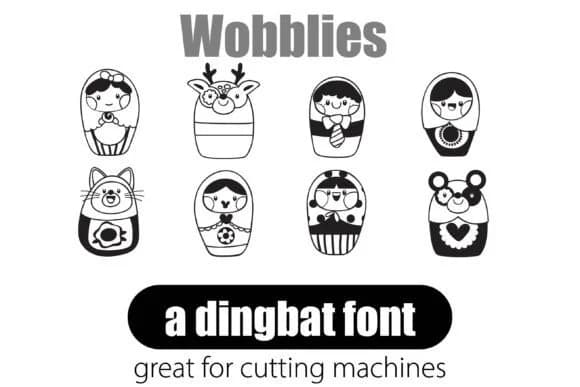 Wobblies by Illustration Ink — Dingbats Font