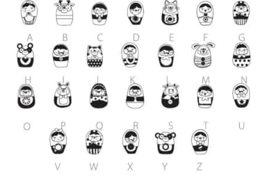 Wobblies by Illustration Ink — Dingbats Font — thumbnail 2