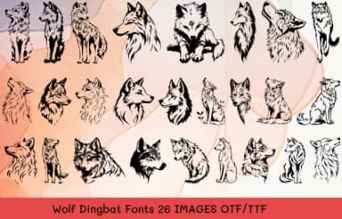 Wolf by MOMAT THIRTYONE — Dingbats Font — thumbnail 1
