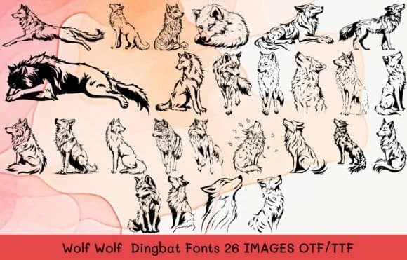 Wolf Wolf by MOMAT THIRTYONE — Dingbats Font