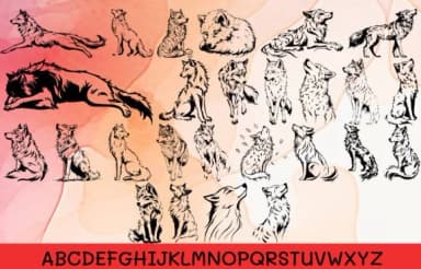 Wolf Wolf by MOMAT THIRTYONE — Dingbats Font — thumbnail 2