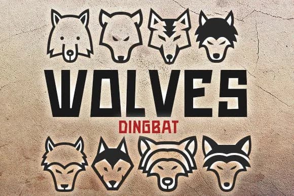Wolves by vladimirnikolic — Dingbats Font