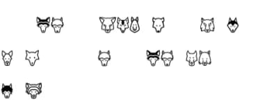 Wolves by vladimirnikolic — Dingbats Font — thumbnail 5
