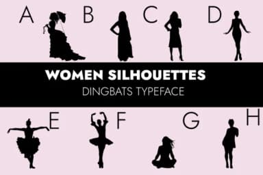 Women Silhouettes 2.0 by Minimalistartstudio — Dingbats Font — thumbnail 1