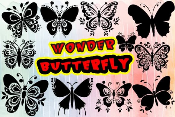 Wonder Butterfly by MOMAT THIRTYONE — Dingbats Font