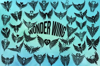 Wonder Wing by MOMAT THIRTYONE — Dingbats Font — thumbnail 1