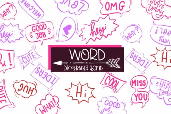 Word by Sirinart — Dingbats Font