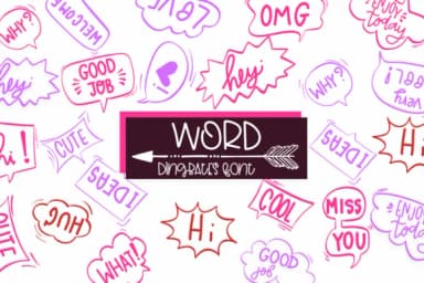 Word by Sirinart — Dingbats Font — thumbnail 1