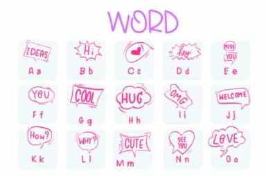 Word by Sirinart — Dingbats Font — thumbnail 2