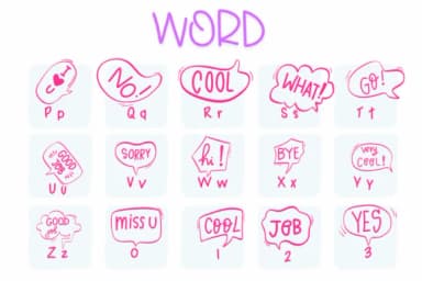 Word by Sirinart — Dingbats Font — thumbnail 3