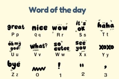 Word of the Day by Nun Sukhwan — Dingbats Font — thumbnail 3