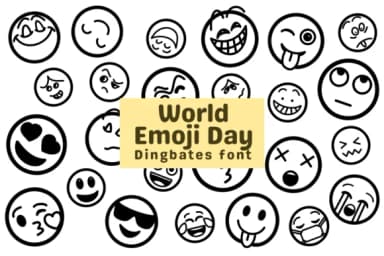 World Emoji Day by Chonada — Dingbats Font — thumbnail 1