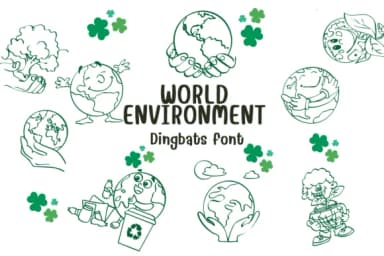 World Environment by Nongyao — Dingbats Font — thumbnail 1