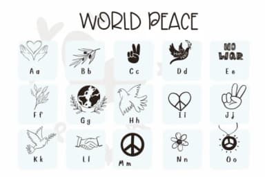 World Peace by Sirinart — Dingbats Font — thumbnail 2