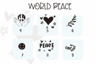 World Peace by Sirinart — Dingbats Font — thumbnail 4