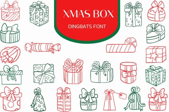 Xmas Box by Heartcraft Atelier — Dingbats Font