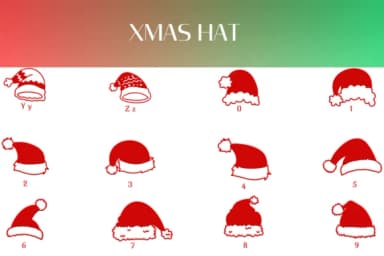 Xmas Hat by Heartcraft Atelier — Dingbats Font — thumbnail 4